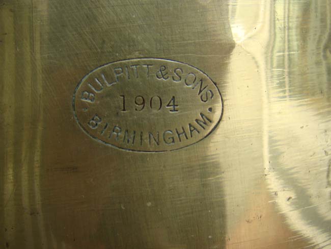 A rare Ships' Signal Lamp signed 'Bulpitt & Sons, Birmingham, 1904.' — image 4